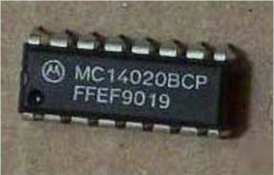 New MC14020BCP 14-bit binary counters, , qty 40