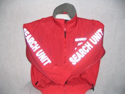 Reflective search & rescue jacket, sar, sar red, xxxl