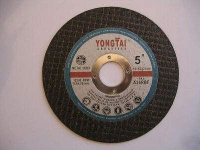 50 abrasive stainless steel cut-off wheel 5X1/16X7/8 T1