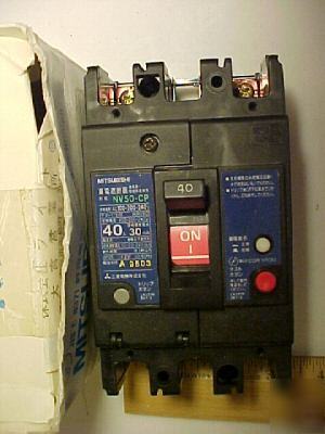 Mitsubishi earth leakage circuit breaker 40A 100-240V