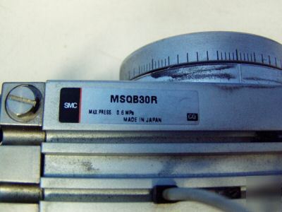 Smc pneumatic rotary table rack & pinion m/n: MSQB30R