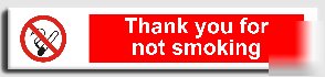 Thank you/not smokinga.vinyl-250X50MM(pr-087-aaa)