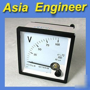 New brand analog volt panel meter ac 100V