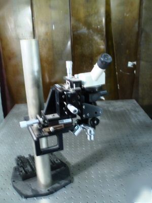 Research devices stereo microscope + micromanipulator 