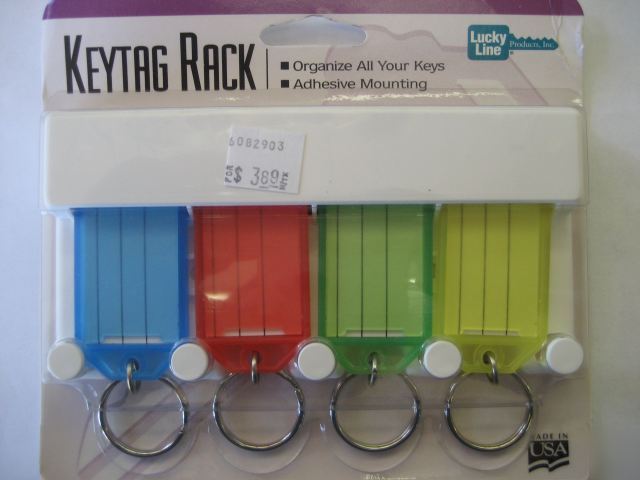 4 key adhesive key tag rack-lcy 60540