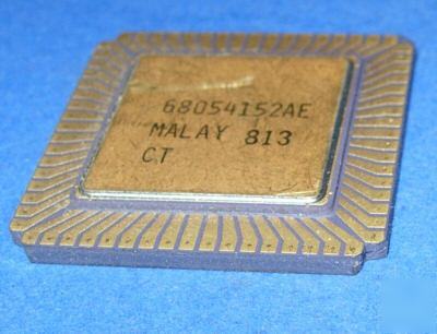 C80286-4 intel vintage rare plcc cpu gold 80286