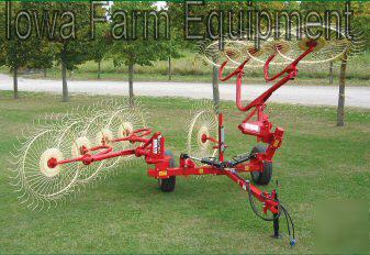 Enorossi 10 wheel hay rake, wheel rake, hay rake