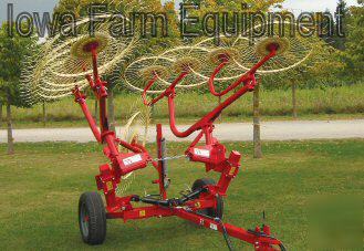 Enorossi 10 wheel hay rake, wheel rake, hay rake