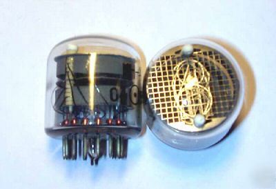 New in-4 russian nixie tubes lot of 6 & gold pins