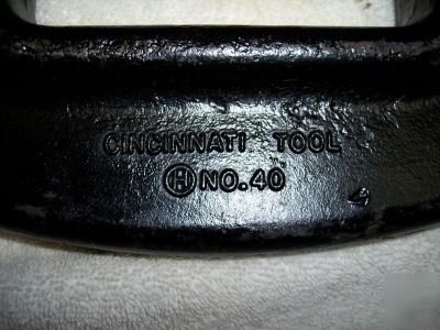 2 heavy-duty c-clamps cincinnati tool size no. 4 nice 