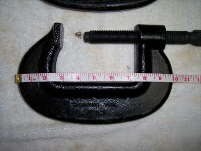 2 heavy-duty c-clamps cincinnati tool size no. 4 nice 