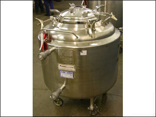 200 liter letsch jacketed receiver, 316L s/s, 38/-27498