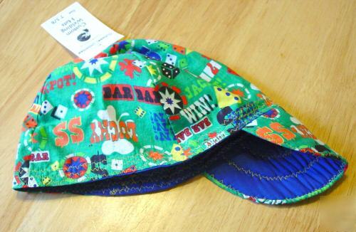 New lucky money welding hat 7 3/4 casino gamblng fitter