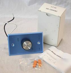 Wall mount multi speed control switch lt-30 3A 120VAC