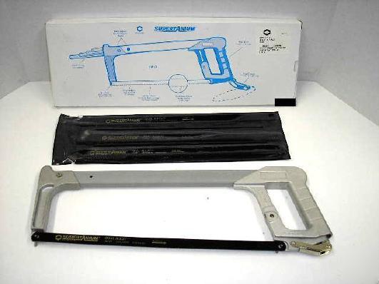 New supertanium usa made heavy cast hacksaw + blades 