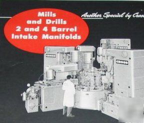 Cross machine tools bores drills faces -4 1950S ads lot