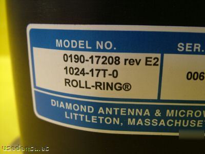 Diamond antenna microwave roll ring 1024-17T-0