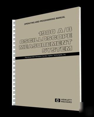 Hp - agilent 1980A-b ops - prog manual reprinted + cd