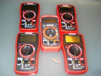 Lot of 5 craftsman multimeter 82345 82141 82344 81079