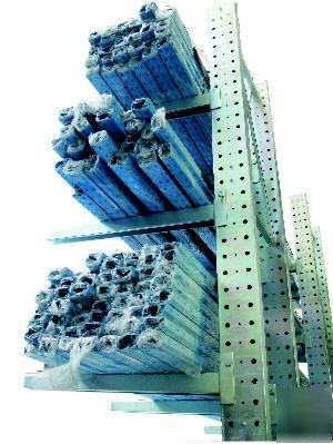 New galvanised double sided cantilever racking
