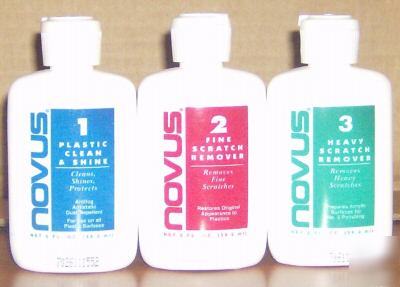 Novus plastic polish 1,2 &3 