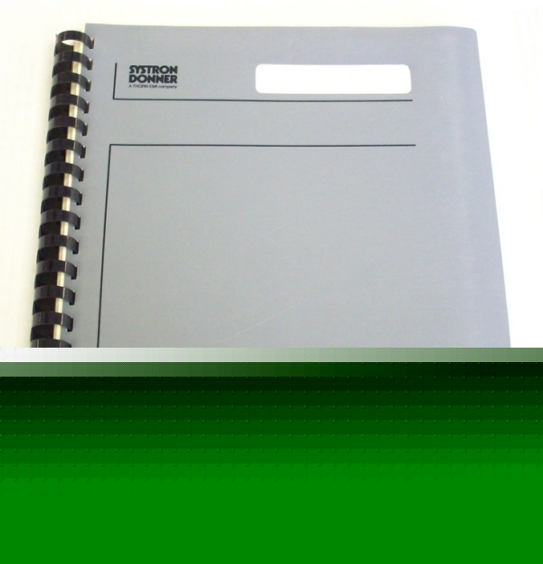 Systron donner 1720-6002 op-instl manual - $5 shipping 