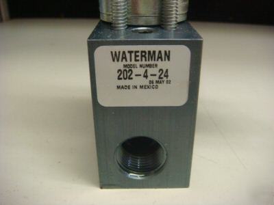 Waterman 202 hydraulic solenoid control valve pneumatic