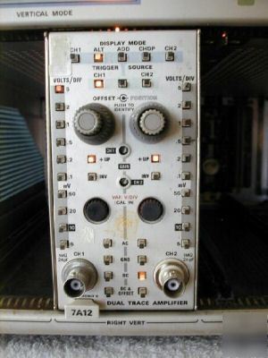 @@ tektronix 7A12 dual trace amplifier plug in @@