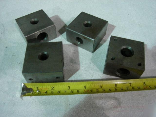 Custom precision plate block mounts qty-4