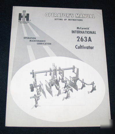 Ih intl harvester 263A cultivator