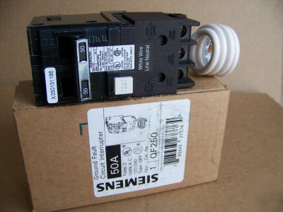 New siemens QF250 gfi circuit breaker 2POLE 50AMP 
