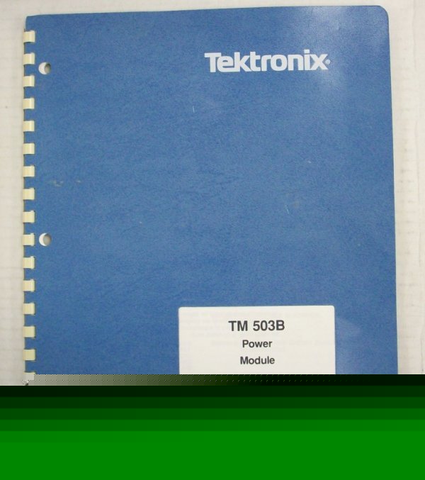 Tektronix tm 503B power module op/service manual