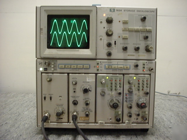 Tektronix 7834 storage osc w/ 7A16A 7A19 7B80 & 7B85