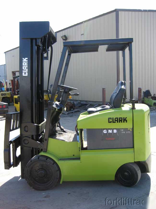 24 ft lift clark electric 6,000LB forklift lifttruck