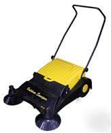 Manual brush sweeper, walk behind, brush, cleaner