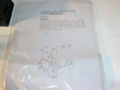 Eagle pneumatic air drive coil carton sealer stapler