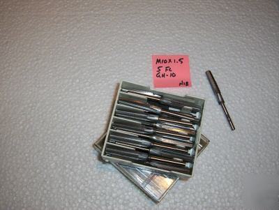 New 36PCS/166 ~ ~ M10 X1.5 D10 5FLUTE nut taps 