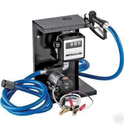 Diesel fuel & biodiesel pump with flow meter - 10 gpm