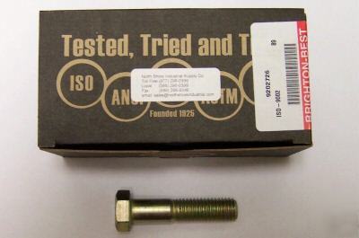 100 brighton-best grade 8 hex cap screw 3/8-16 x 2-1/4