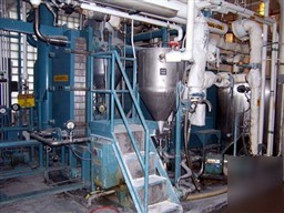 Used: apv single effect paravap rising film evaporator,