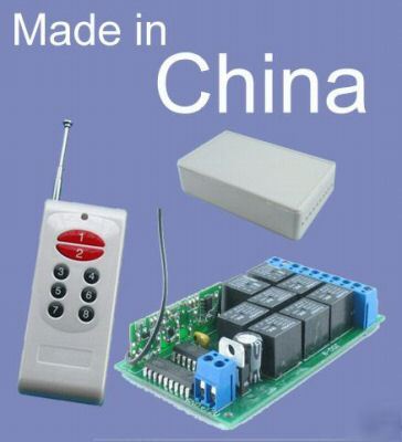 8CH momentary remote&receiver/1,2,4,6,8,12CH selectable