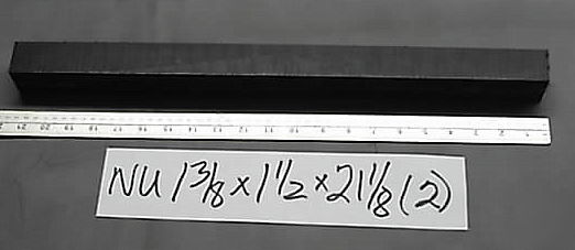 Nylon unfilled black 1.375 X1.5 X21.125