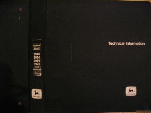 John deere 3940 3950 3960 3970 technical manual