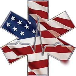 Emt ems mfr paramedic decal reflective 4