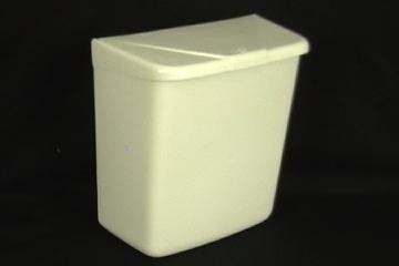 Hospeco white abs waste receptacle osha approved 