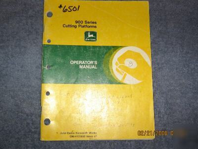 John deere 900 series cutting platforms manual J7