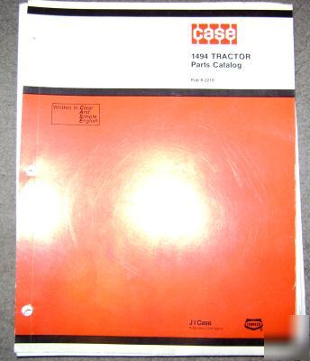 J.i. case 1494 tractor parts catalog book manual