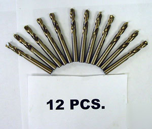 New (12) #53 cobalt stub drills - precision twist