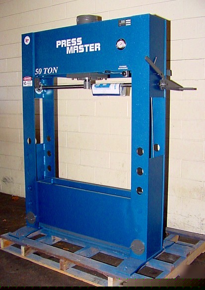 New improved pressmaster 50 ton h-frame hydraulic press