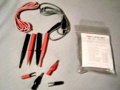 4MM test lead kit in plastic wallet for meters bnip